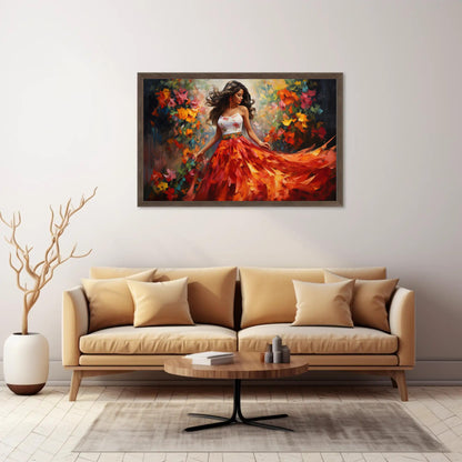Mexican Folk Dance , Ballet Folklorico canvas wall art shown in a styled room (view 4)