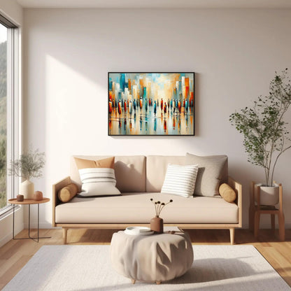 African American canvas wall art shown in a living room (view 2)