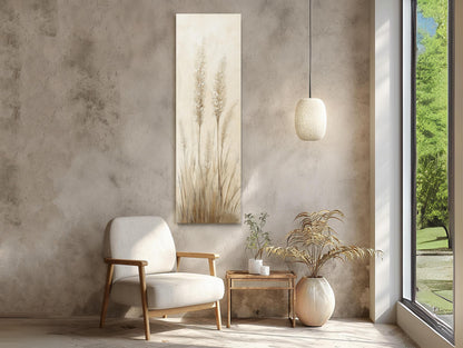 Wild Grass canvas wall art shown in a styled interior (view 2)