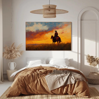 Argentine Gaucho canvas wall art shown in a styled room (view 3)