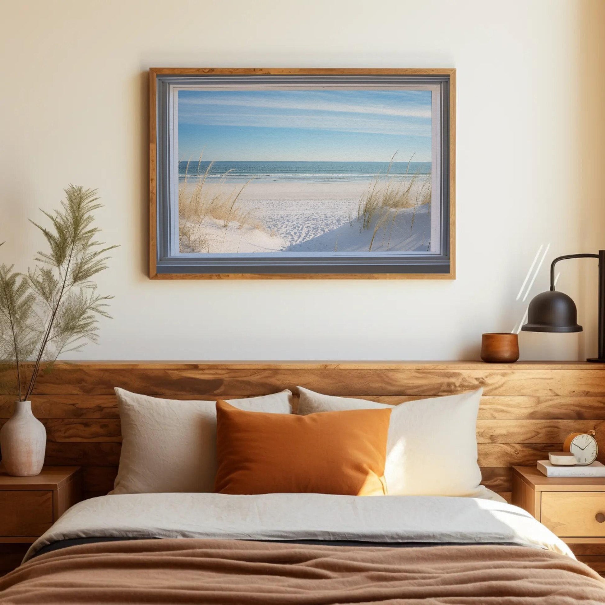 Sandy Beach canvas wall art, gallery-wrapped or framed (view 2)