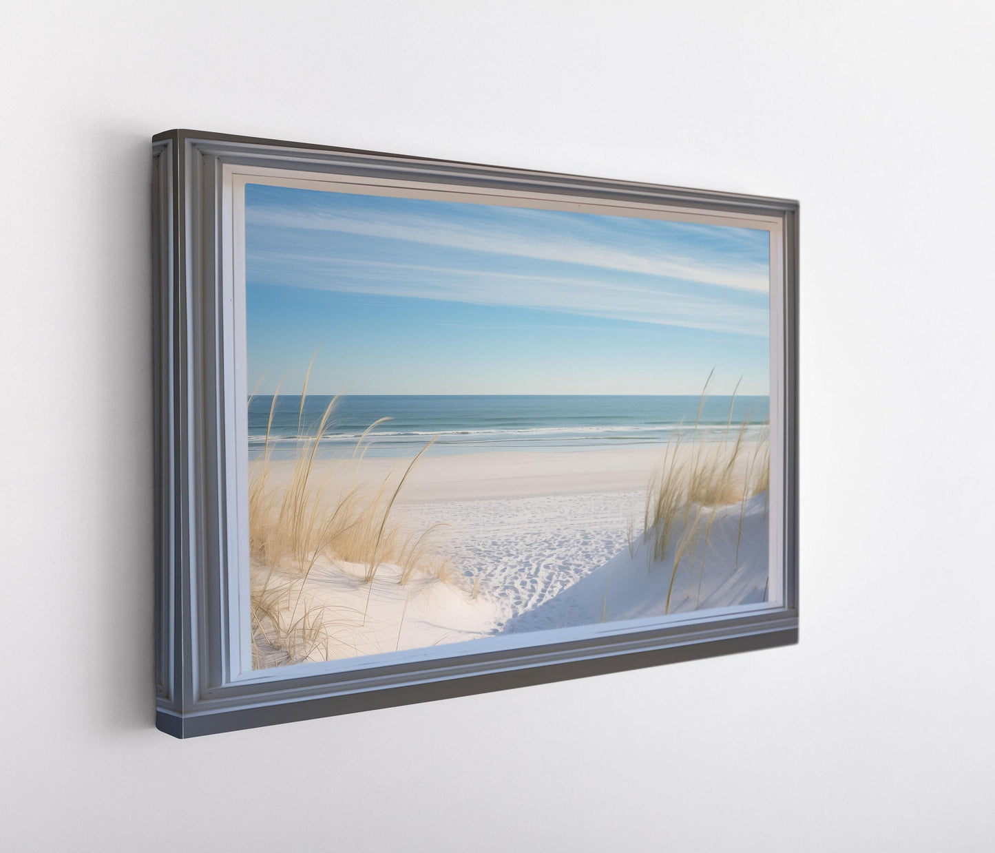 Sandy Beach canvas wall art, ready to hang