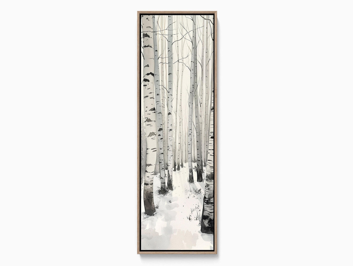 White Birch Tree canvas wall art, ready to hang