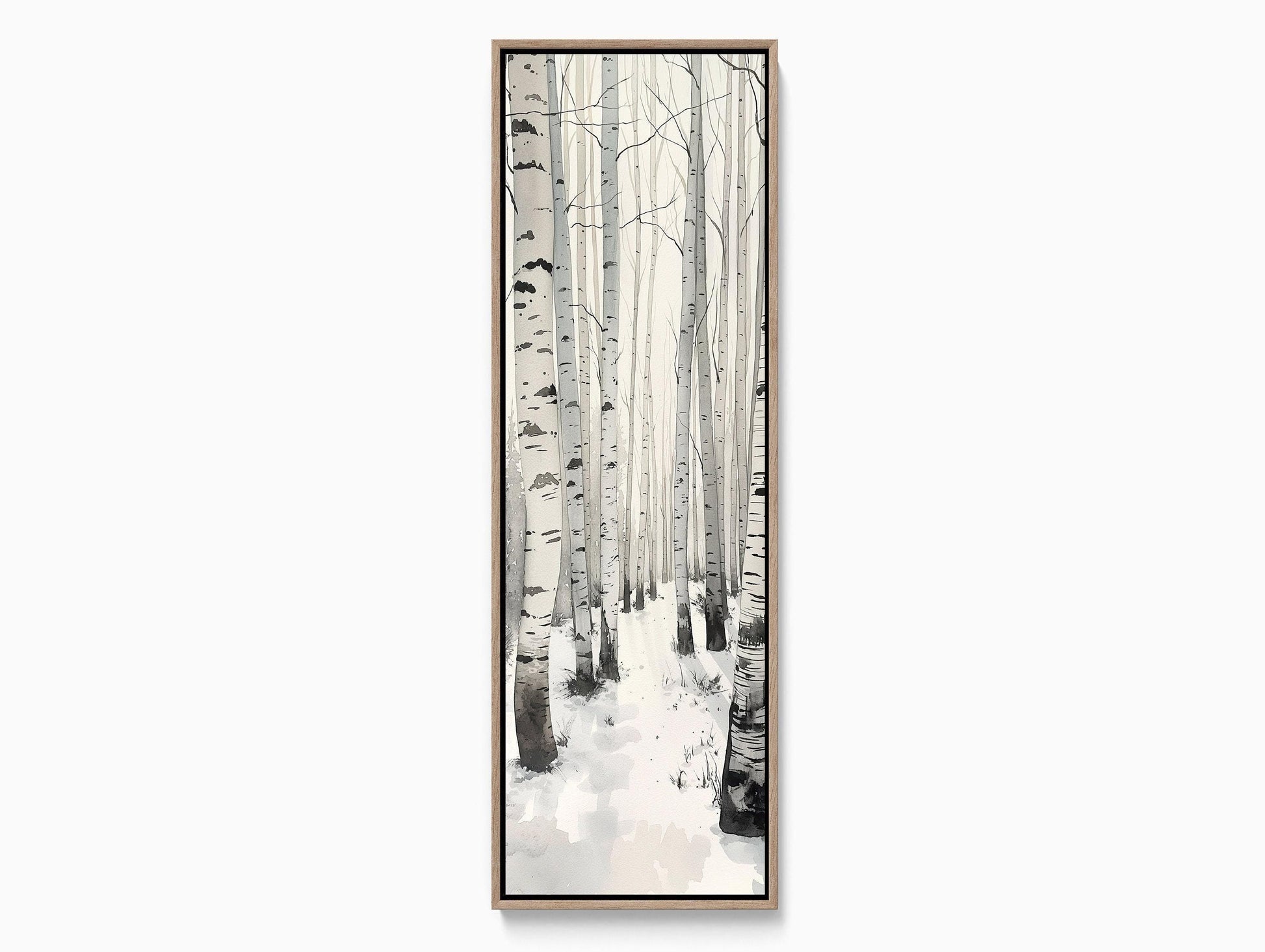 White Birch Tree canvas wall art, ready to hang