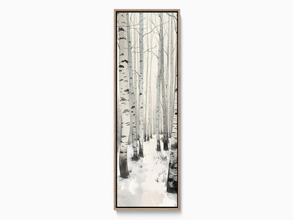 White Birch Tree canvas wall art, ready to hang