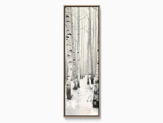 White Birch Tree canvas wall art, ready to hang