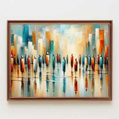 African American modern canvas wall art, ready to hang