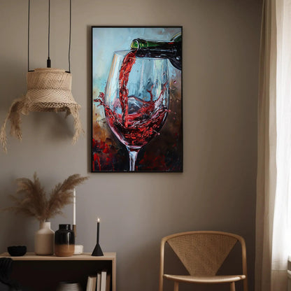 Red Wine canvas wall art shown in a styled room (view 2)