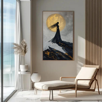 Nyx Goddess canvas wall art shown in a styled interior (view 3)