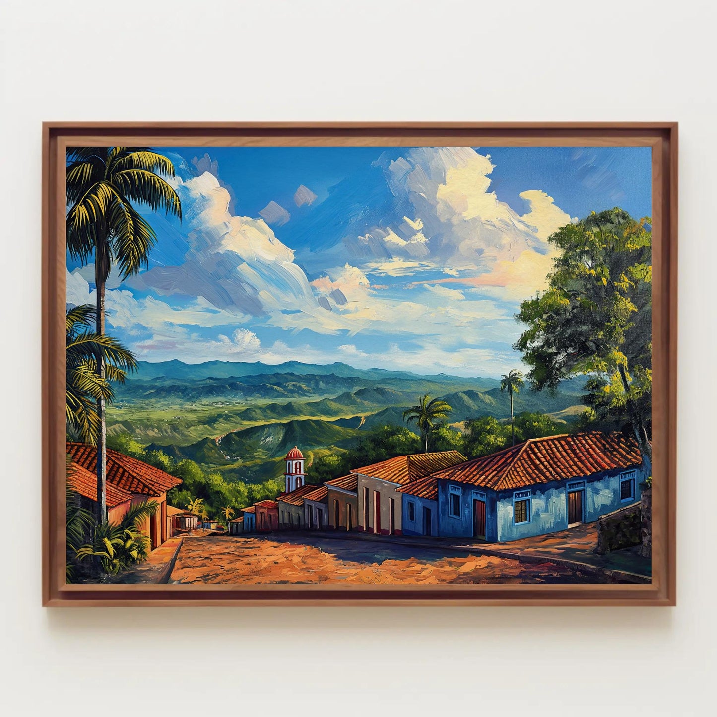 Puerto Rico Mountain , Boricua Landscape canvas print, premium giclée wall art