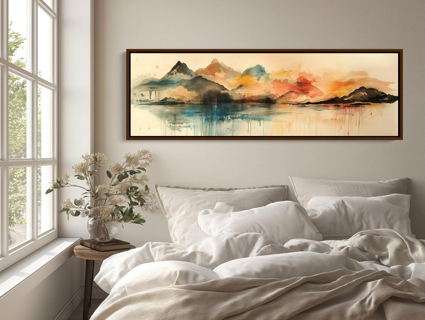 Abstract Mountains Canvas | Panoramic Nature Print on Archival Museum Canvas - Antarmada