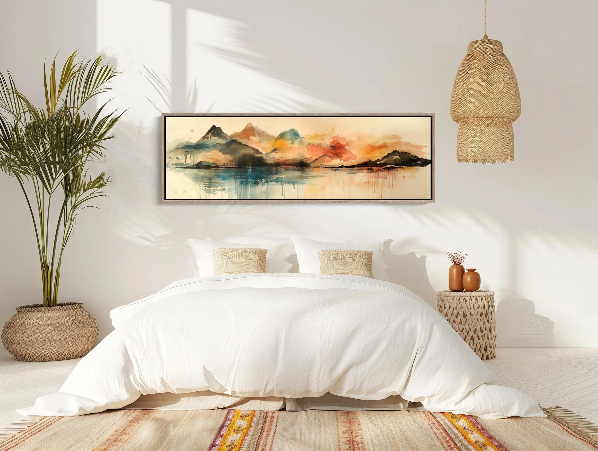 Abstract Mountains Canvas | Panoramic Nature Print on Archival Museum Canvas - Antarmada