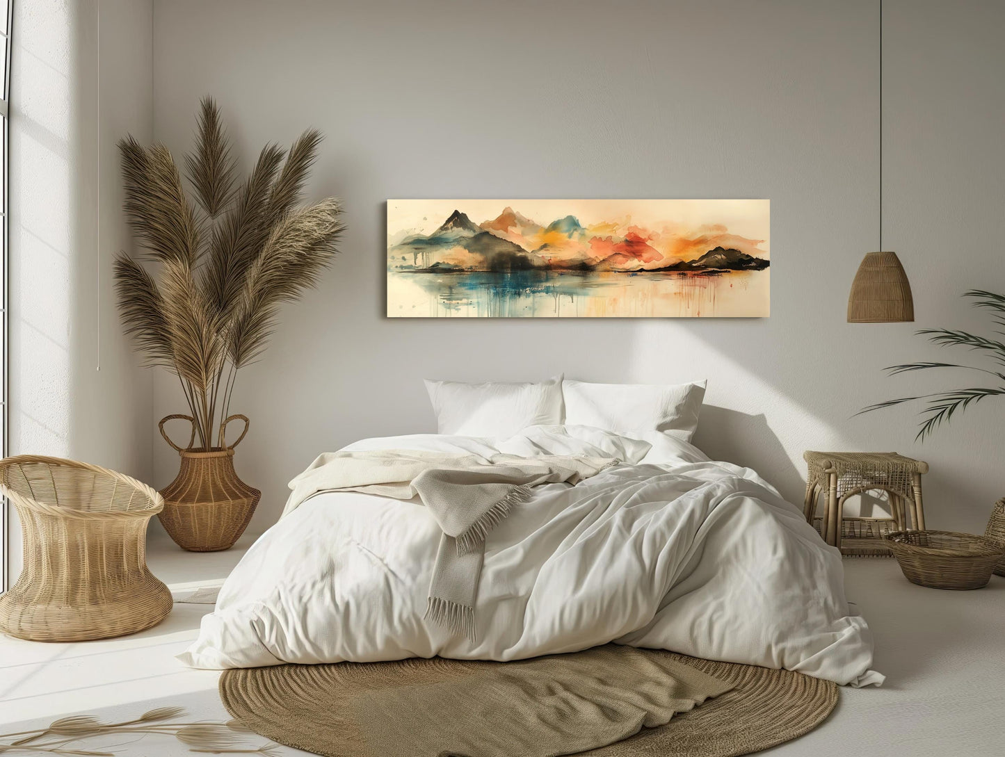 Abstract Mountains Canvas | Panoramic Nature Print on Archival Museum Canvas - Antarmada