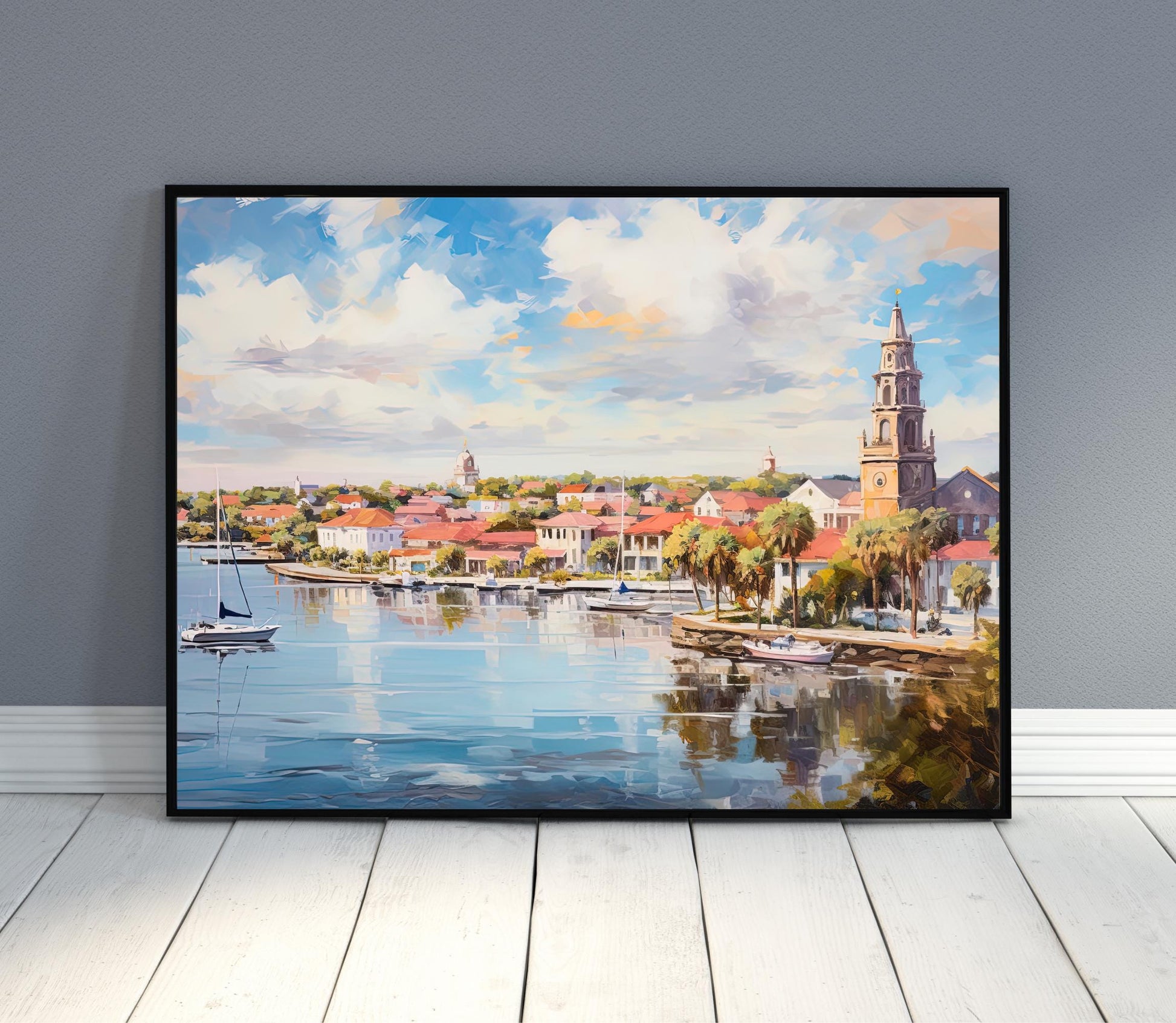 St Augustine , Florida Coastal Historic canvas wall art for the home