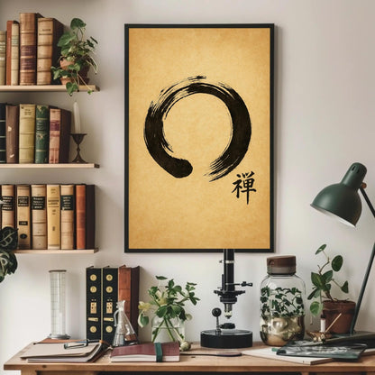 a picture of a table with books and a lamp