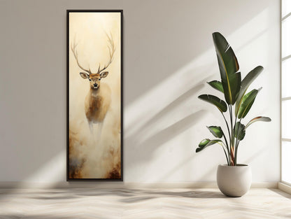 Abstract Deer canvas wall art shown in a styled interior (view 2)