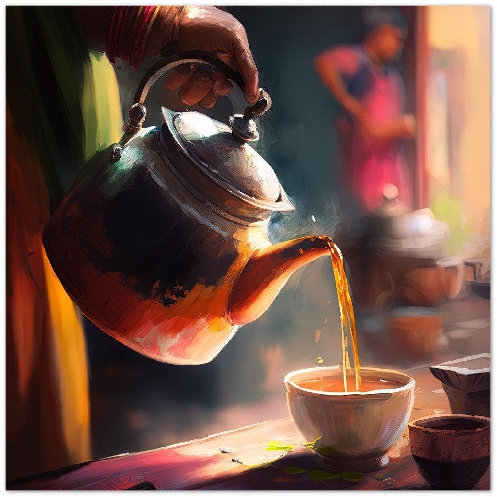 Chai Tea Art canvas print, premium giclée wall art