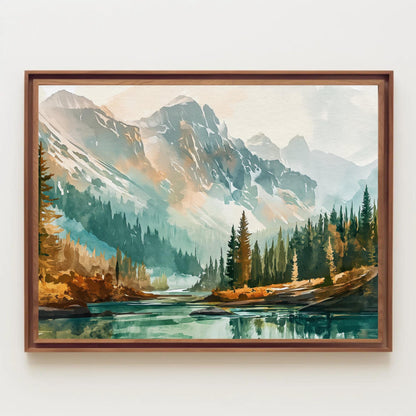 Yellowstone canvas wall art, ready to hang