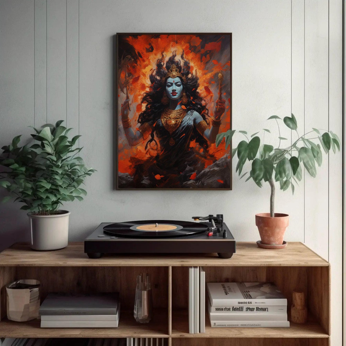 Goddess Kali , Hindu Divine Feminine canvas print, premium giclée wall art