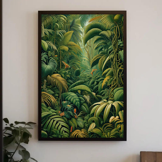 Henri Rousseau Jungle Canvas Print, Vintage Botanical Wall Art