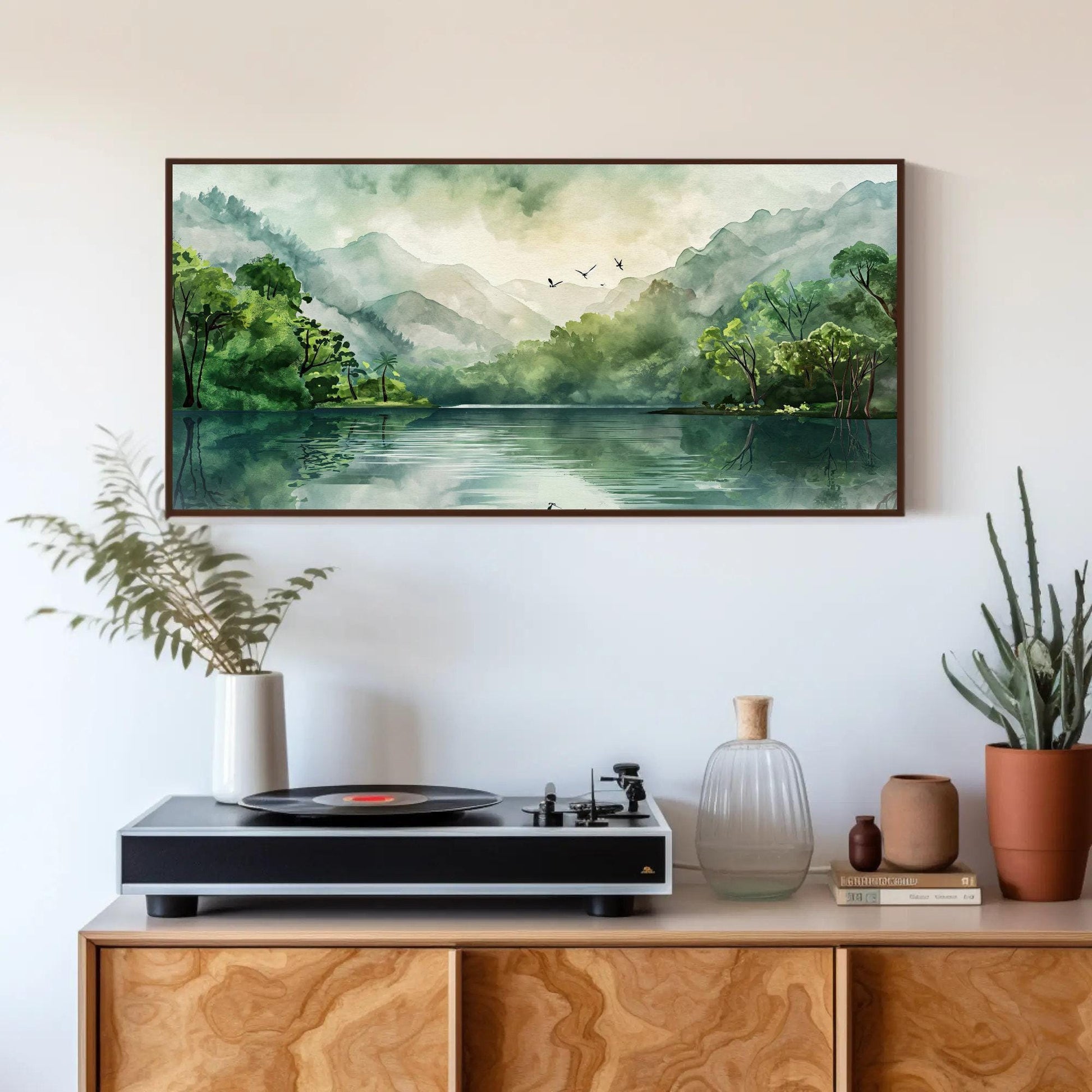 Tropical Forest canvas wall art shown in a styled room (view 2)