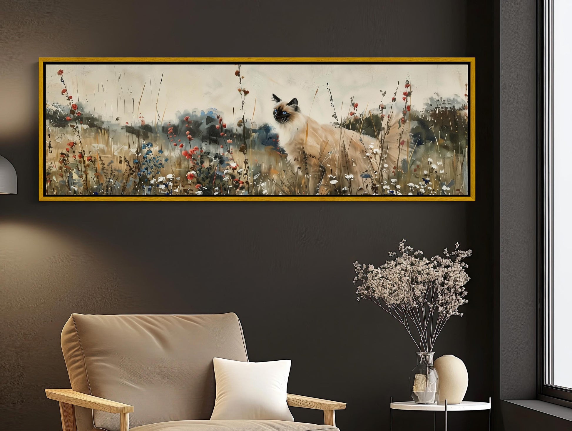 Ragdoll Cat vintage canvas wall art for the home