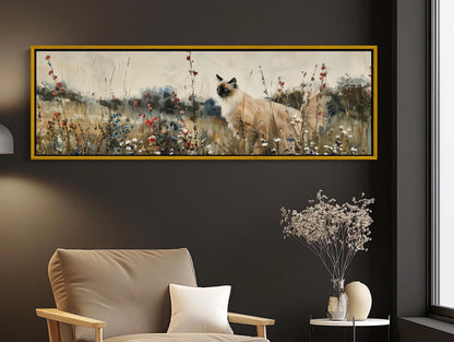 Ragdoll Cat vintage canvas wall art for the home