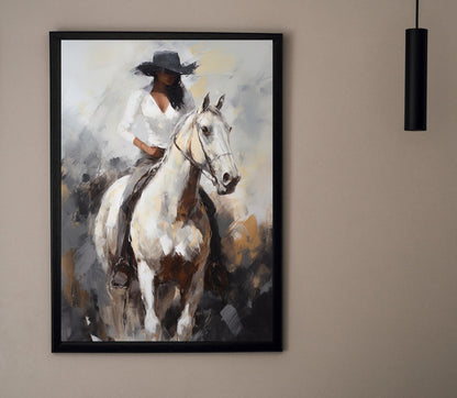 Black Woman Canvas Print - Vibrant African Wall Art | Large Museum Grade Canvas - Antarmada
