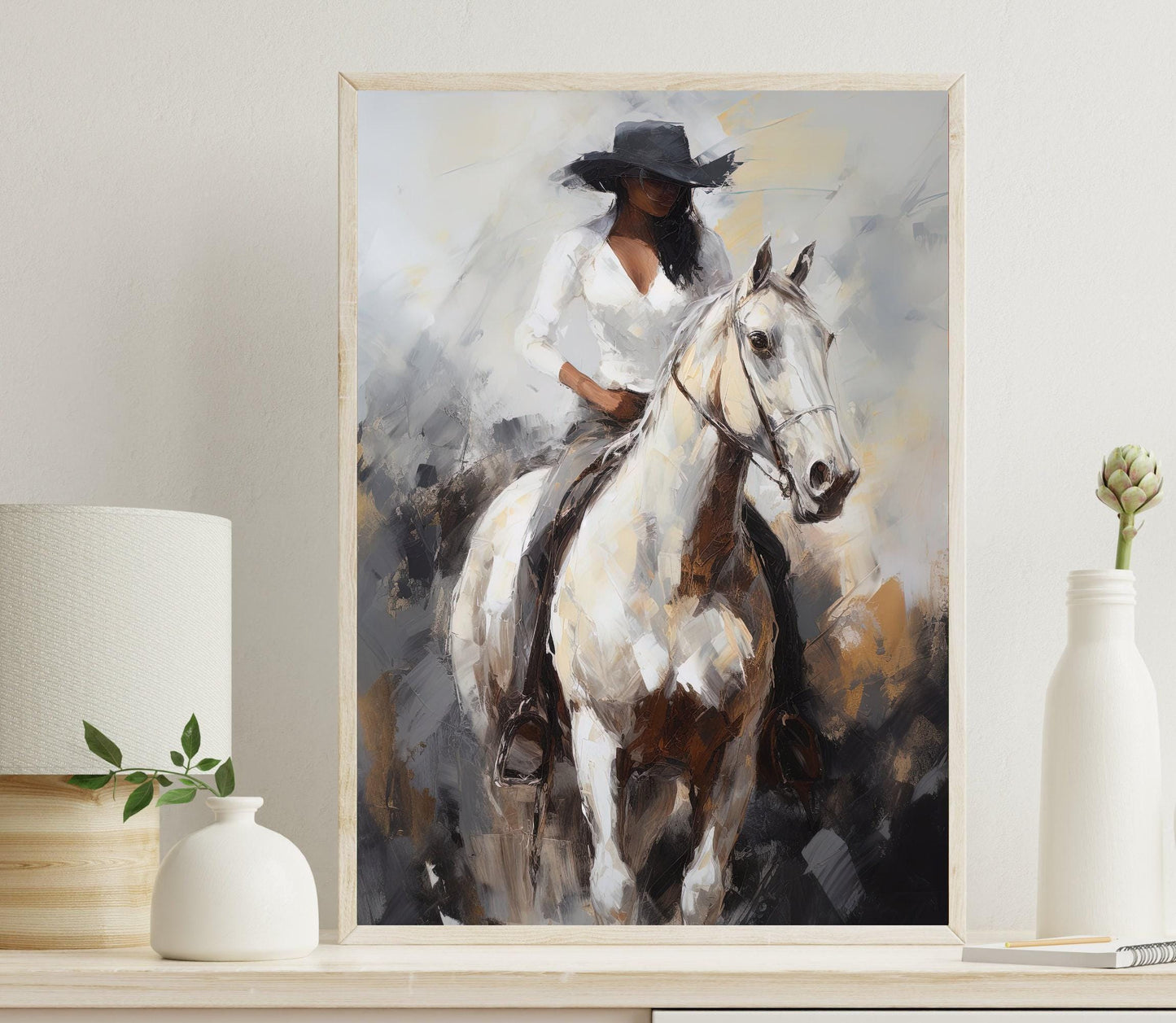 Black Woman Canvas Print - Vibrant African Wall Art | Large Museum Grade Canvas - Antarmada