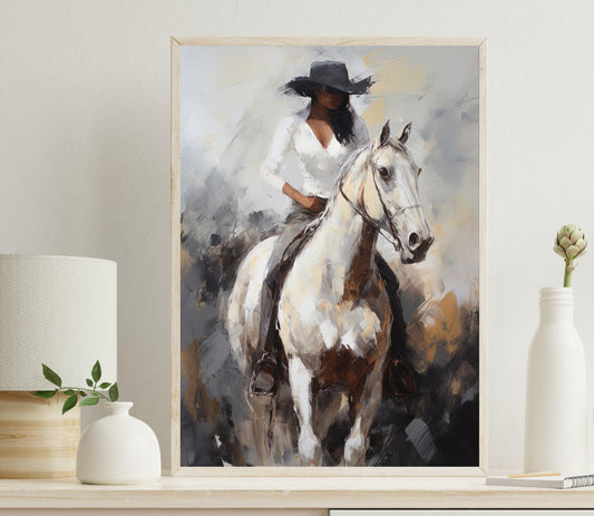 Black Woman Canvas Print - Vibrant African Wall Art | Large Museum Grade Canvas - Antarmada