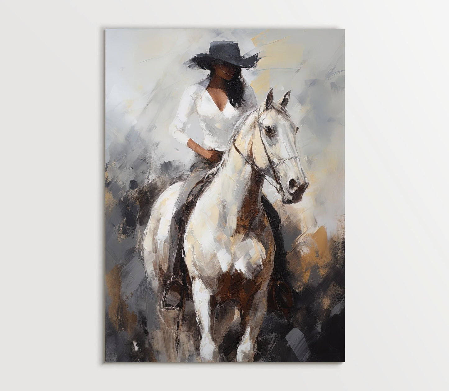 Black Woman Canvas Print - Vibrant African Wall Art | Large Museum Grade Canvas - Antarmada