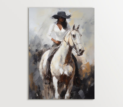Black Woman Canvas Print - Vibrant African Wall Art | Large Museum Grade Canvas - Antarmada