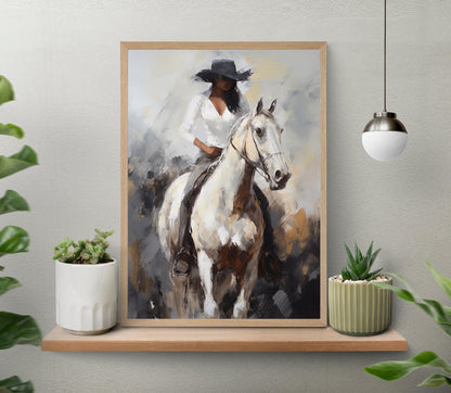 Black Woman Canvas Print - Vibrant African Wall Art | Large Museum Grade Canvas - Antarmada
