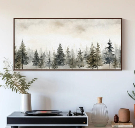 Pine Tree Canvas Print - Rustic Farmhouse Wall Art | Ready to Hang