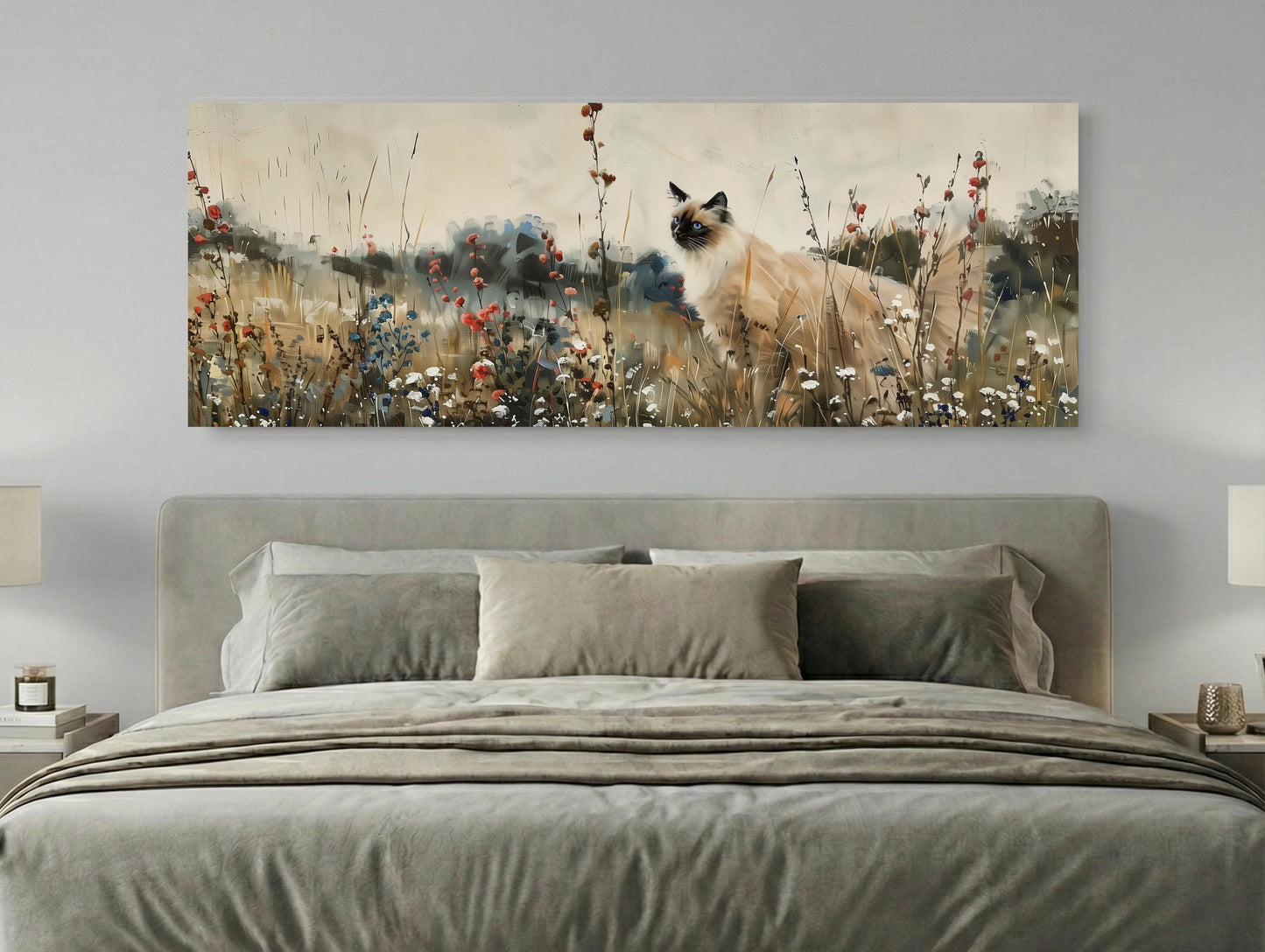 Ragdoll Cat canvas print, premium giclée wall art (view 2)