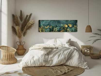 Tropical modern canvas wall art, ready to hang (view 2)