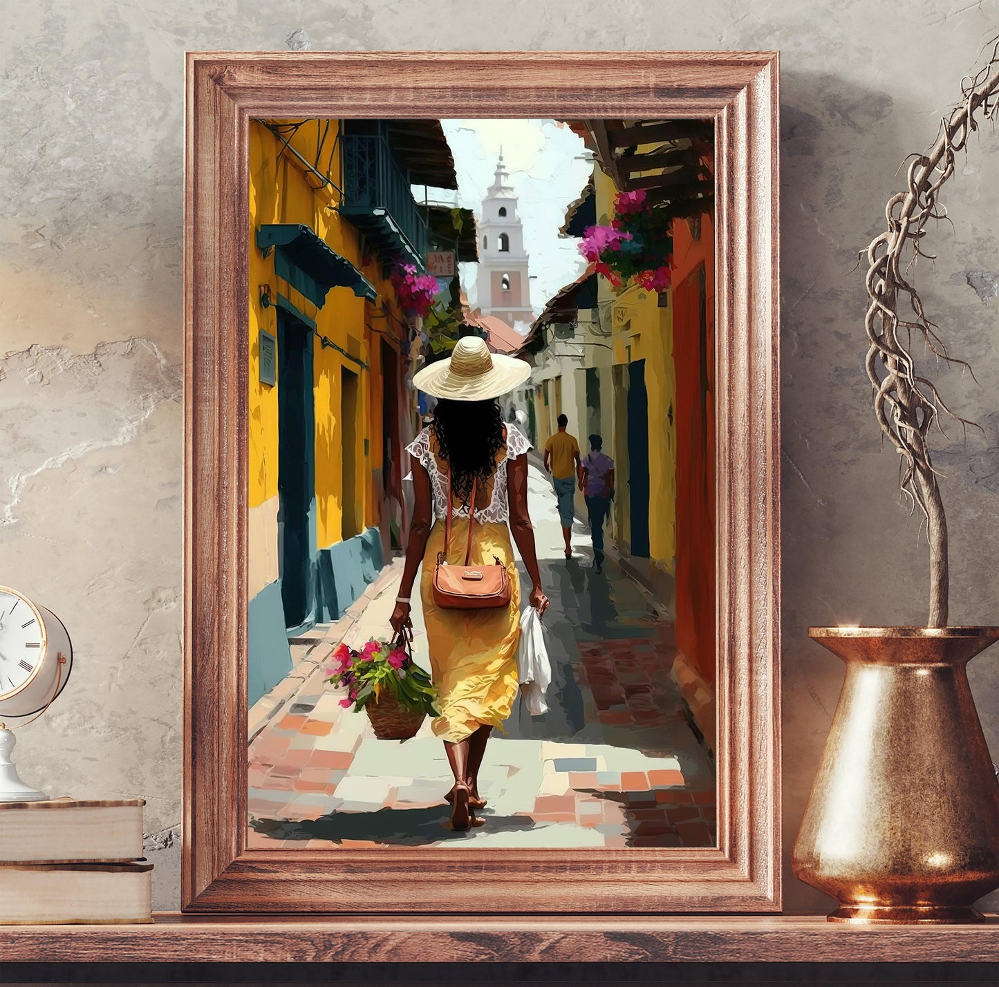 Cartagena Canvas Print - Colombian Landscape Travel Poster | Museum-Grade Wall Art - Antarmada