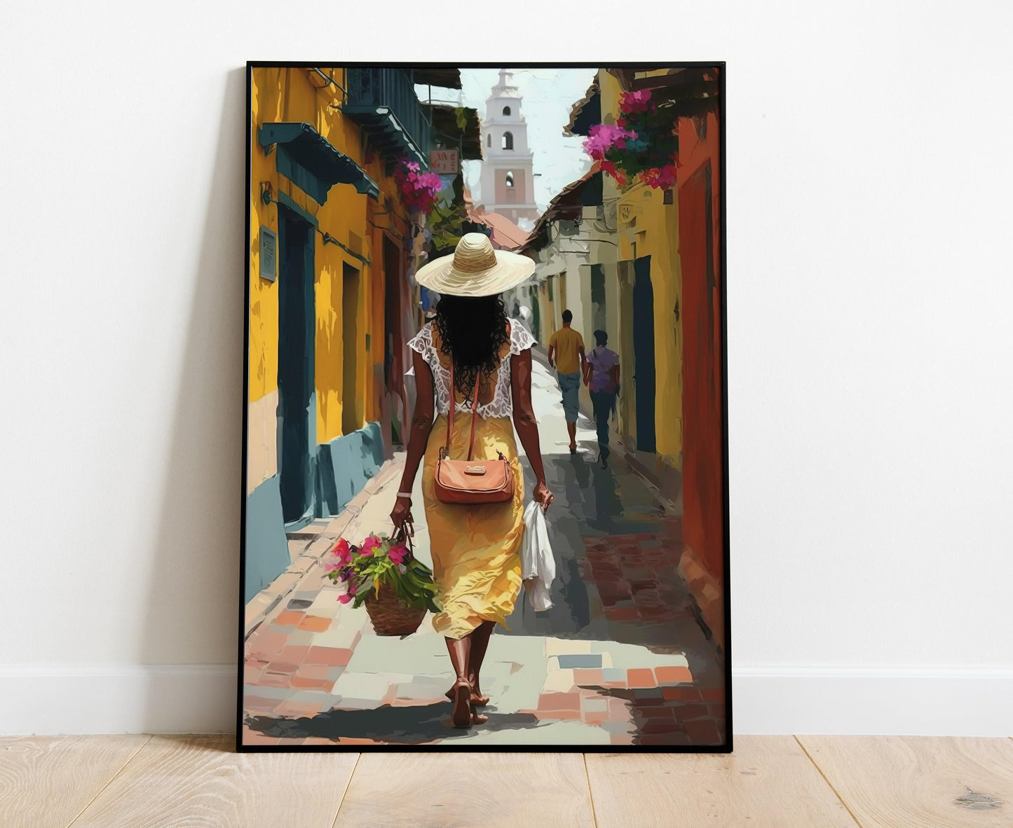 Cartagena Canvas Print - Colombian Landscape Travel Poster | Museum-Grade Wall Art - Antarmada