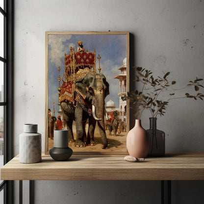 Rajasthani Style canvas wall art shown in a styled room (view 3)