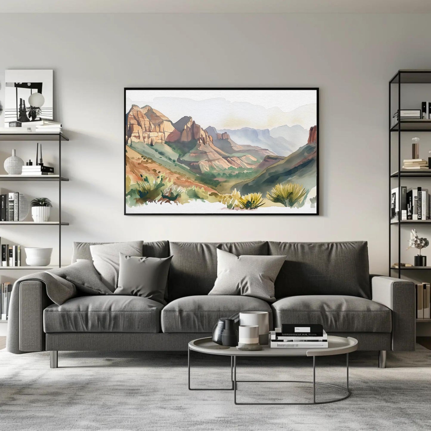 Copper Canyon Chihuahua Print - Framed Mexican Wall Art on Museum Grade Canvas - Antarmada