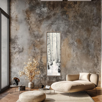 White Birch Tree canvas print, premium giclée wall art