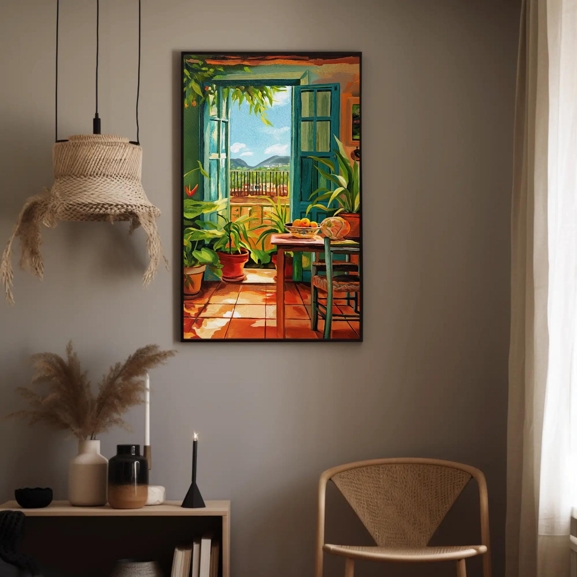 Puerto Rican Kitchen , Caribbean Cocina canvas wall art, ready to hang