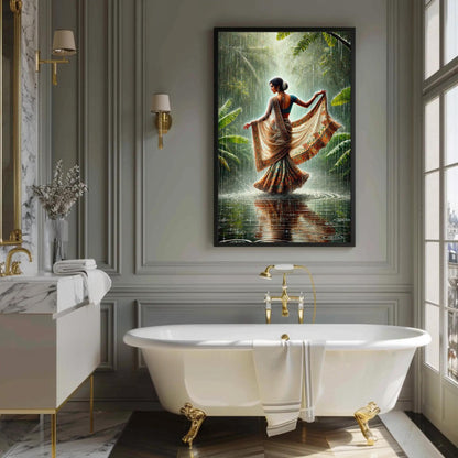 Indian Woman canvas wall art, gallery-wrapped or framed