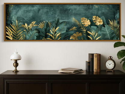 Tropical modern canvas wall art, ready to hang