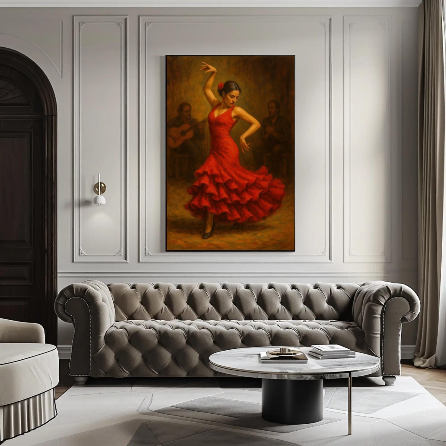 Flamenco Dancer Art canvas wall art for the home