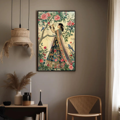 Mughal Queen canvas wall art shown in a styled room (view 5)