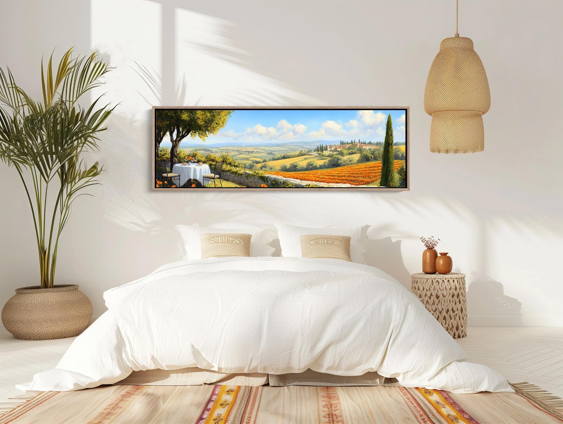 Tuscany Landscape canvas wall art, gallery-wrapped or framed