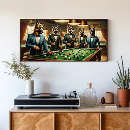 German Shepherd canvas print, premium giclée wall art