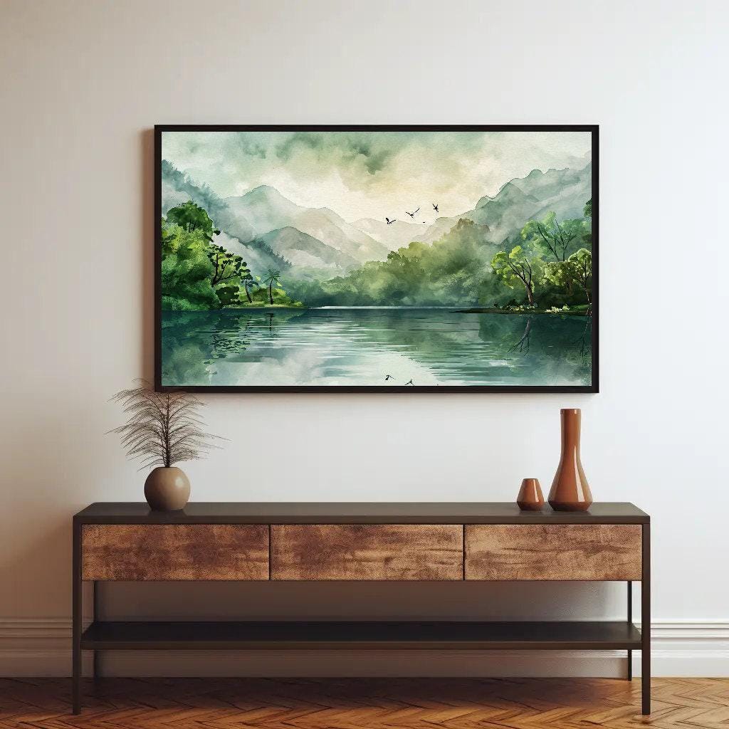 Tropical Forest canvas wall art shown in a styled room (view 3)