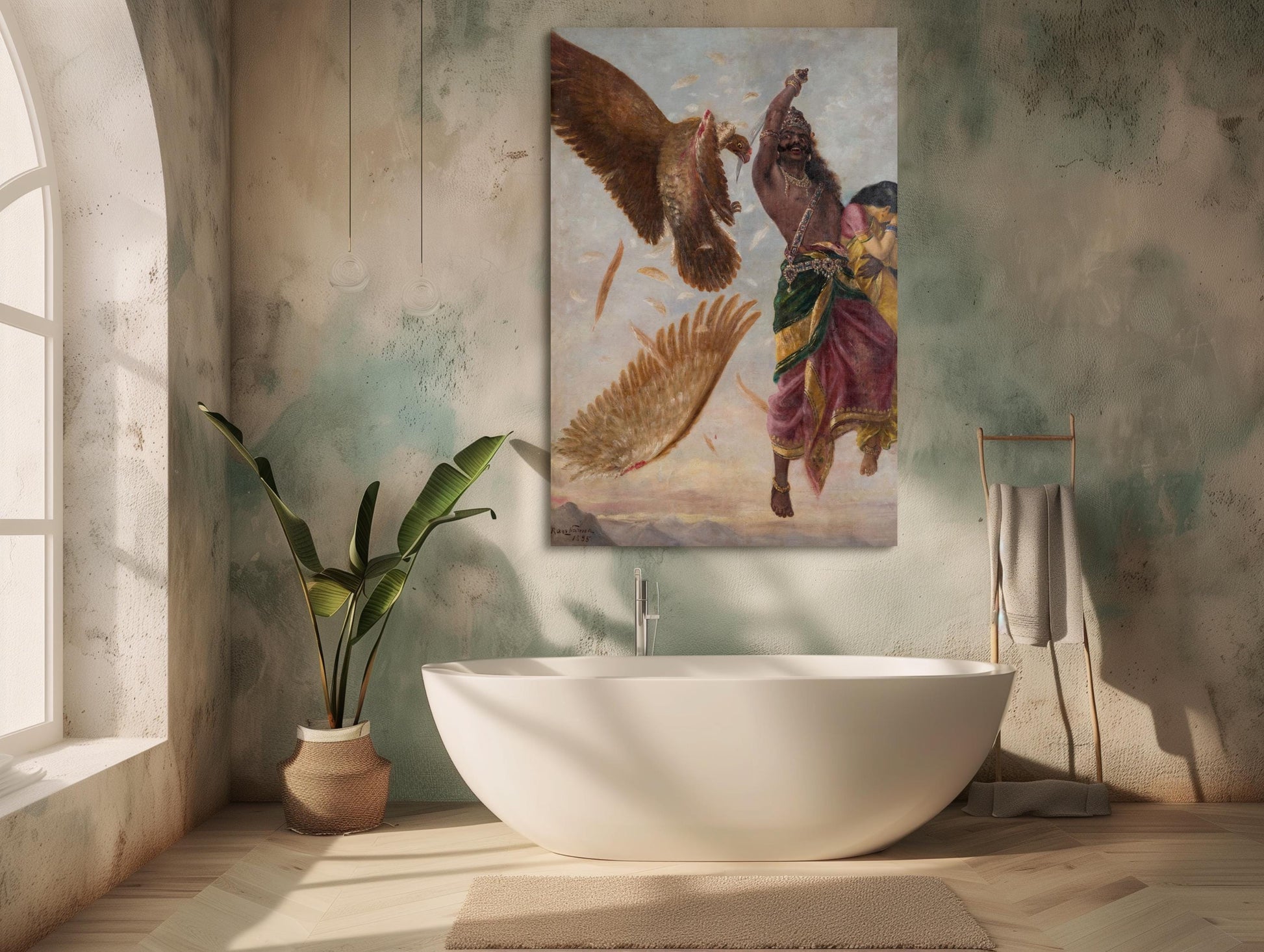 Raja Ravi Varma canvas wall art, ready to hang
